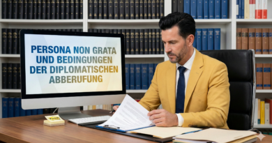 Persona non grata und Bedingungen der diplomatischen Abberufung