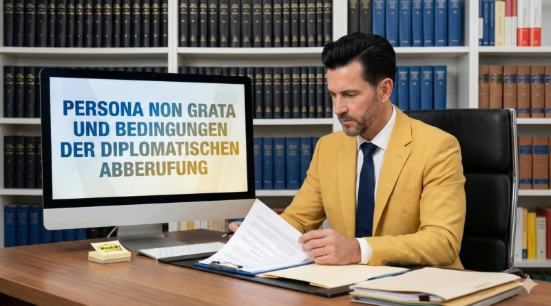 Persona non grata und Bedingungen der diplomatischen Abberufung