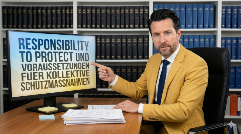 Responsibility to Protect und Voraussetzungen fuer kollektive Schutzmassnahmen