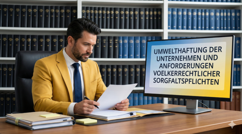 Umwelthaftung der Unternehmen und Anforderungen voelkerrechtlicher Sorgfaltspflichten