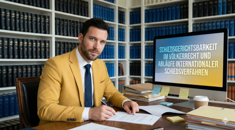 Schiedsgerichtsbarkeit im Völkerrecht und Abläufe internationaler Schiedsverfahren