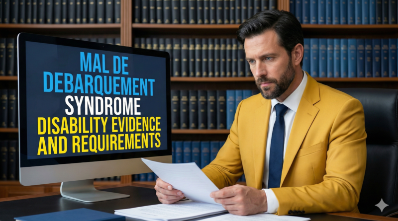 Mal de debarquement syndrome disability evidence and requirements