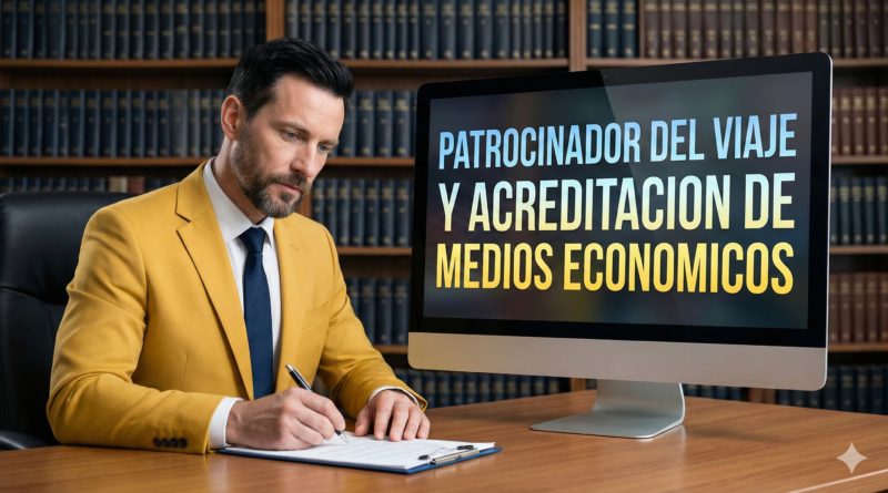 Patrocinador del viaje y acreditacion de medios economicos
