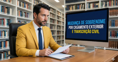Mudança de sobrenome por casamento exterior e transcrição civil