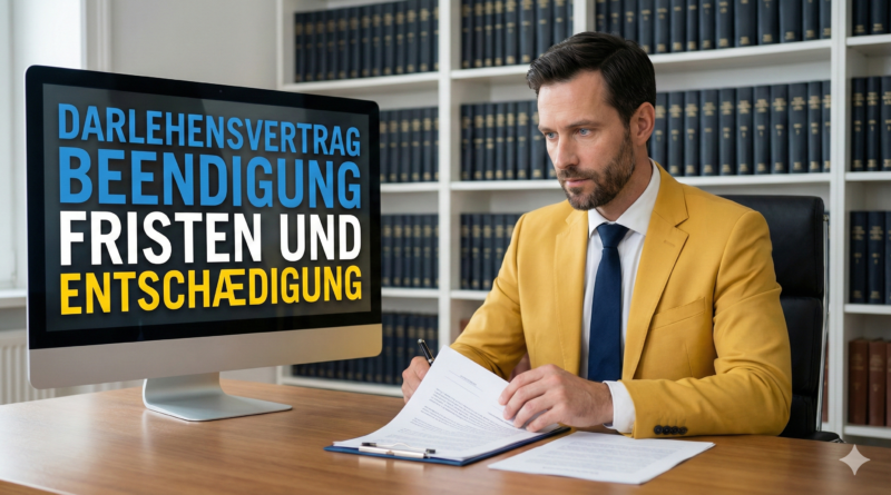 Darlehensvertrag Beendigung Fristen und Entschaedigung