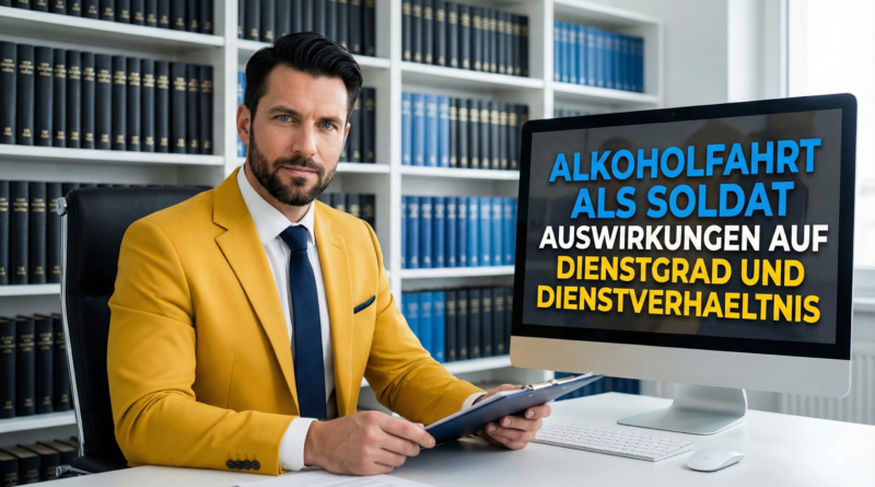 Alkoholfahrt als Soldat Auswirkungen auf Dienstgrad und Dienstverhaeltnis