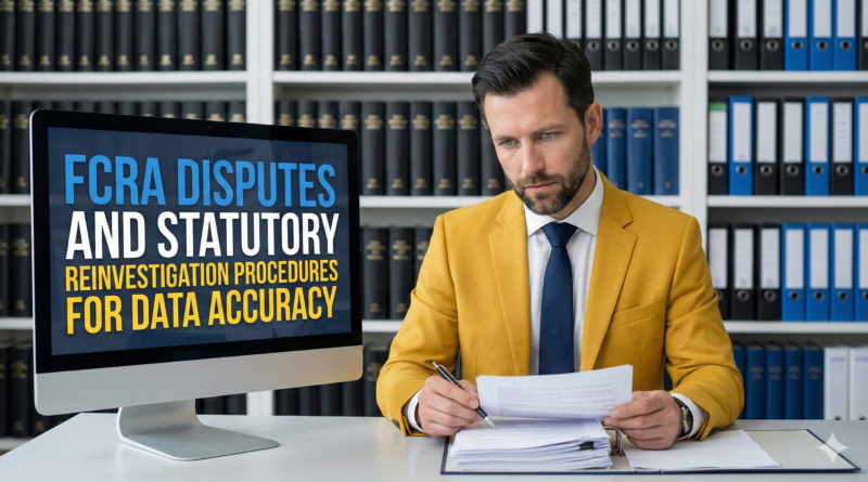 FCRA Disputes and statutory reinvestigation procedures for data accuracy